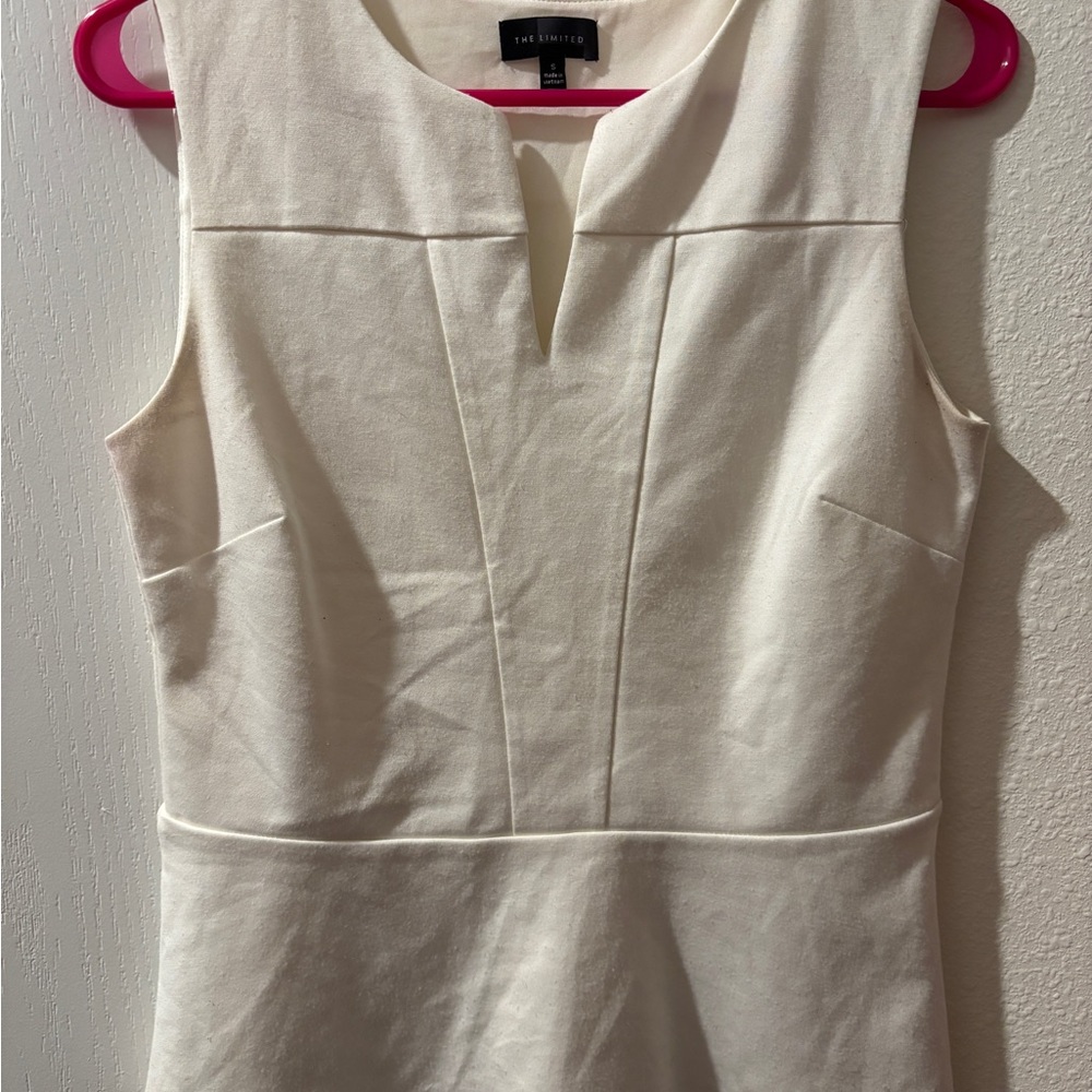 Cream Peplum Top – The Limited | Size S